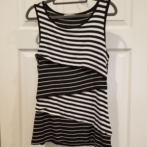 Black and white tank